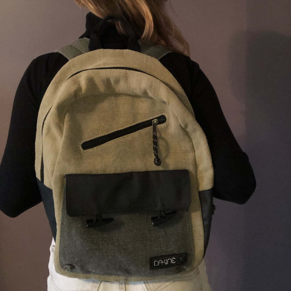 Olive green Dakine backpack